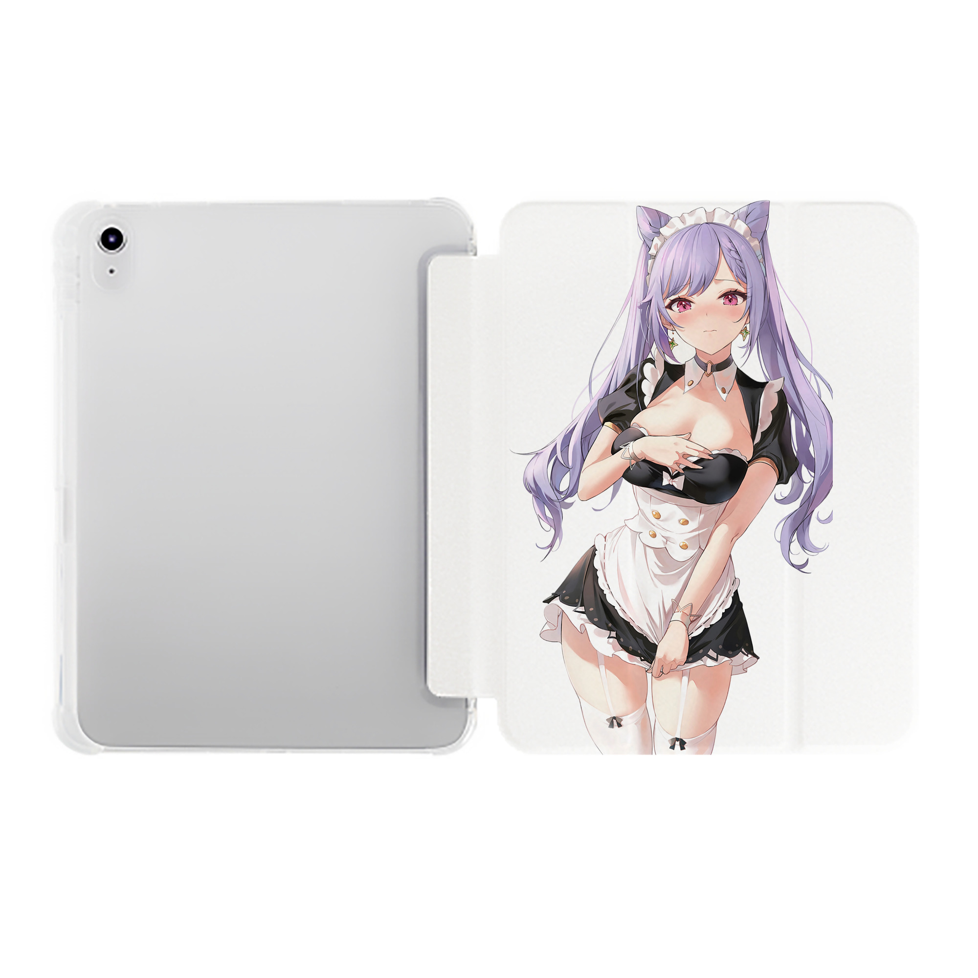 げんし神 刻晴 こくせい genshin Kokusei IPad ケース ペン収納付き 三つ折りスタンド PUレザー×シリコン 対応機種9.5/10.5/10.9インチ